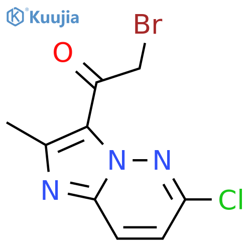 Ethanone, 2-bromo-1-(6-chloro-2-methylimidazo[1,2-b]pyridazin-3-yl)- structure