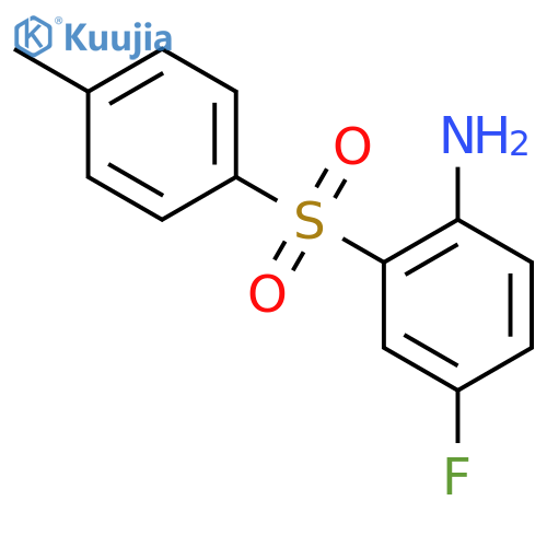Benzenamine, 4-fluoro-2-[(4-methylphenyl)sulfonyl]- structure