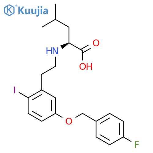 L-LEUCINE, N-[2-[5-[(4-FLUOROPHENYL)METHOXY]-2-IODOPHENYL]ETHYL]- structure