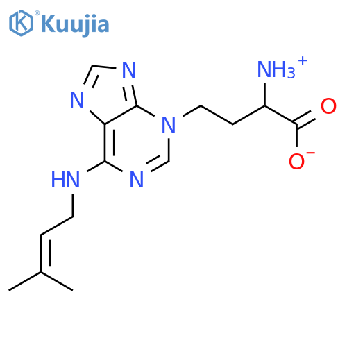 3H-Purine-3-butanoicacid, a-amino-6-[(3-methyl-2-buten-1-yl)amino]-,(aS)- structure