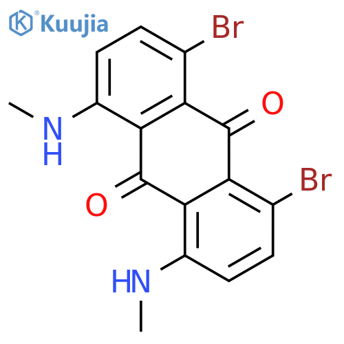 9,10-Anthracenedione, 1,8-dibromo-4,5-bis(methylamino)- structure