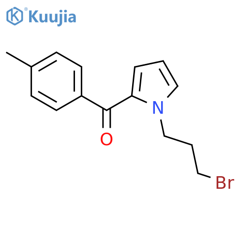 Methanone, [1-(3-bromopropyl)-1H-pyrrol-2-yl](4-methylphenyl)- structure