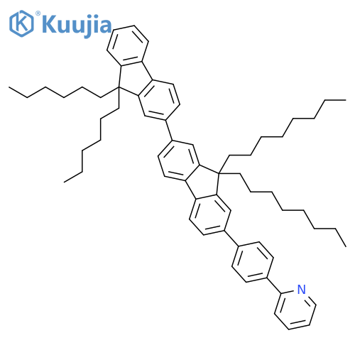 PYRIDINE, 2-[4-(9',9'-DIHEXYL-9,9-DIOCTYL[2,2'-BI-9H-FLUOREN]-7-YL)PHENYL]- structure