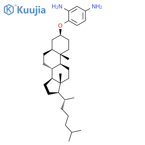1,3-Benzenediamine, 4-[(3b,5a)-cholestan-3-yloxy]- structure