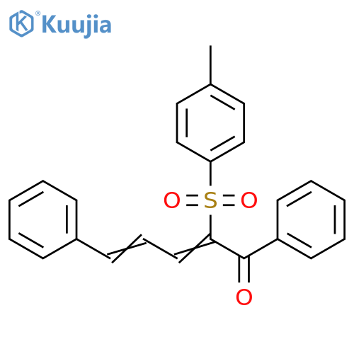 2,4-Pentadien-1-one, 2-[(4-methylphenyl)sulfonyl]-1,5-diphenyl- structure