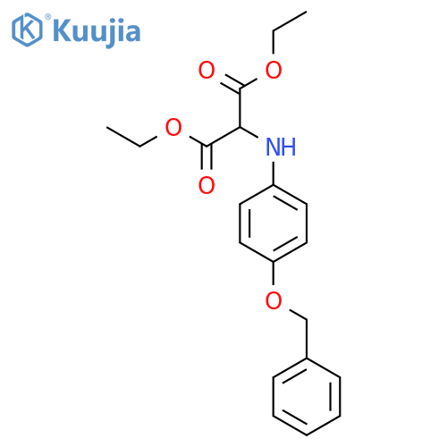 Propanedioic acid, [[4-(phenylmethoxy)phenyl]amino]-, diethyl ester structure