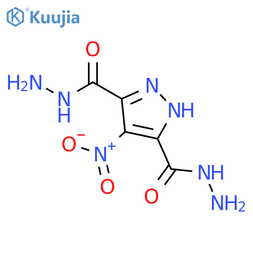 1H-Pyrazole-3,5-dicarboxylic acid, 4-nitro-, dihydrazide structure