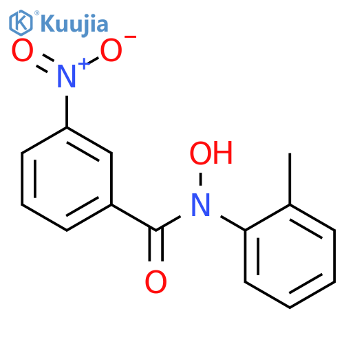 Benzamide, N-hydroxy-N-(2-methylphenyl)-3-nitro- structure