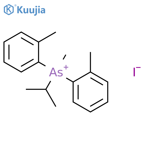 Arsonium, methyl(1-methylethyl)bis(2-methylphenyl)-, iodide structure