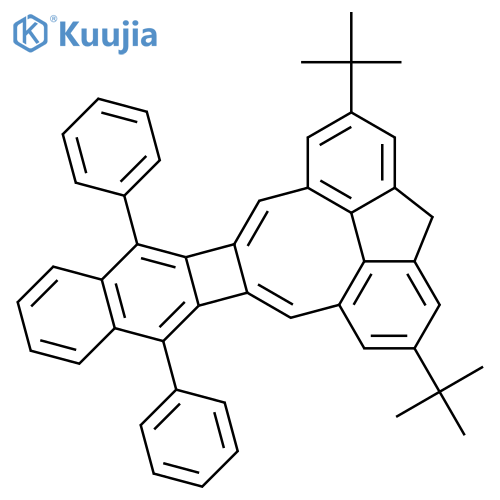 4H-NAPHTHO[2'',3'':3',4']CYCLOBUTA[1',2':6,7]CYCLOOCTA[1,2,3,4-DEF]FLUORENE, 2,6-BIS(1,1-DIMETHYLETHYL)-9,14-DIPHENYL- structure