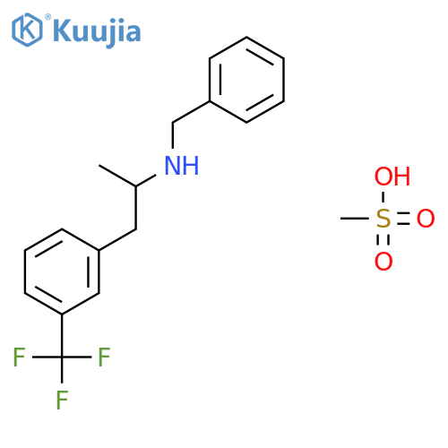 N-benzyl-1-[3-(trifluoromethyl)phenyl]propan-2-amine methanesulfonate structure