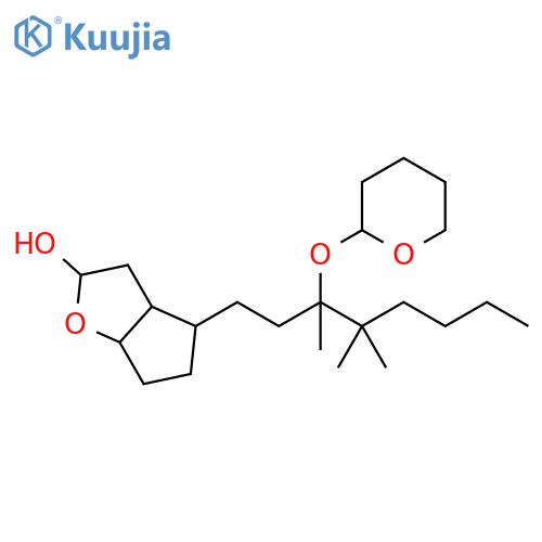 2H-Cyclopenta[b]furan-2-ol,hexahydro-4-[3,4,4-trimethyl-3-[(tetrahydro-2H-pyran-2-yl)oxy]octyl]- structure