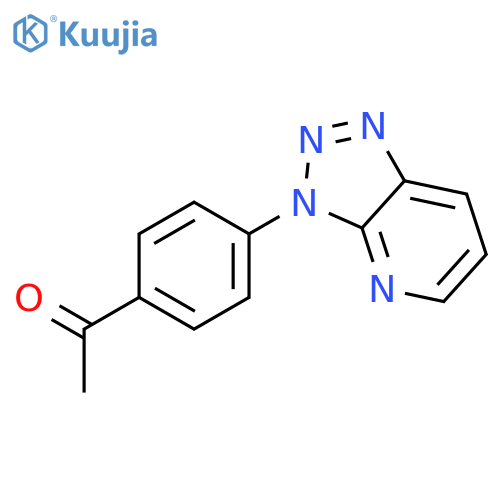 Ethanone, 1-[4-(3H-1,2,3-triazolo[4,5-b]pyridin-3-yl)phenyl]- structure