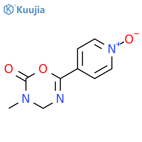 2H-1,3,5-Oxadiazin-2-one, 3,4-dihydro-3-methyl-6-(1-oxido-4-pyridinyl)- structure