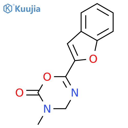 2H-1,3,5-Oxadiazin-2-one, 6-(2-benzofuranyl)-3,4-dihydro-3-methyl- structure