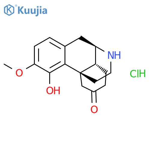 MORPHINAN-6-ONE, 4-HYDROXY-3-METHOXY-, HYDROCHLORIDE structure