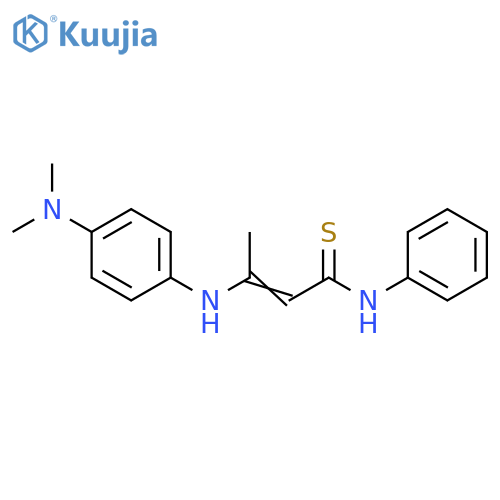 2-Butenethioamide, 3-[[4-(dimethylamino)phenyl]amino]-N-phenyl- structure