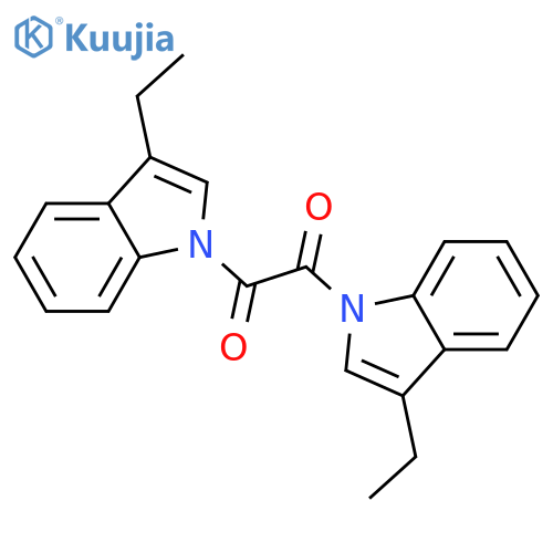 1H-Indole, 1,1'-(1,2-dioxo-1,2-ethanediyl)bis[3-ethyl- structure