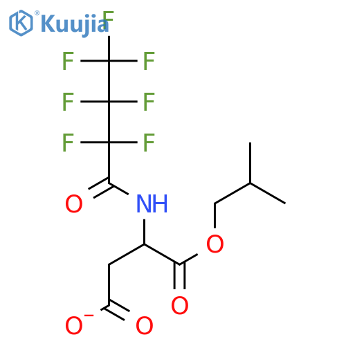 L-Aspartic acid, N-(2,2,3,3,4,4,4-heptafluoro-1-oxobutyl)-,1-(2-methylpropyl) ester structure