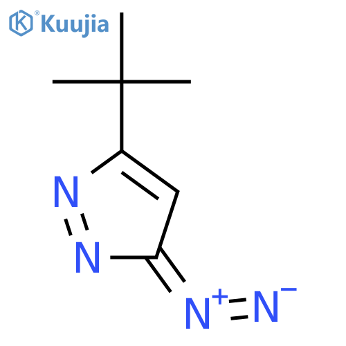 3H-Pyrazole, 3-diazo-5-(1,1-dimethylethyl)- structure