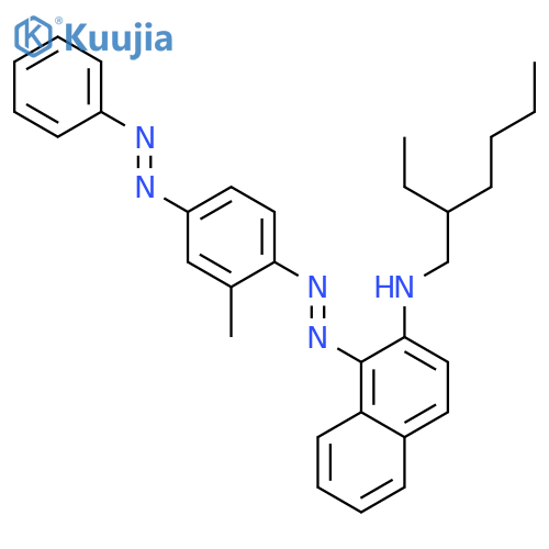 2-Naphthalenamine,N-(2-ethylhexyl)-1-[[2-methyl-4-(phenylazo)phenyl]azo]- structure