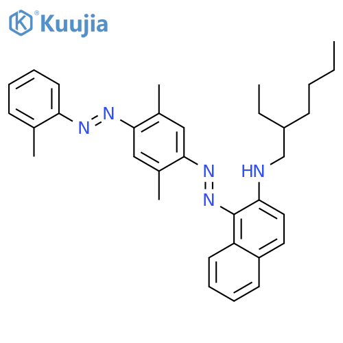 2-Naphthalenamine,1-[[2,5-dimethyl-4-[(2-methylphenyl)azo]phenyl]azo]-N-(2-ethylhexyl)- structure