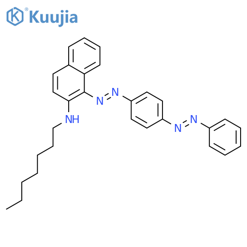 2-Naphthalenamine, N-heptyl-1-[[4-(phenylazo)phenyl]azo]- structure