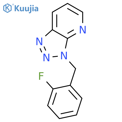 3H-1,2,3-Triazolo[4,5-b]pyridine, 3-[(2-fluorophenyl)methyl]- structure