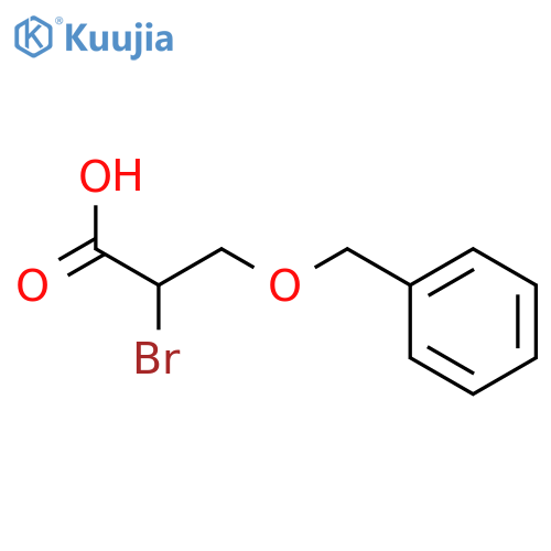 Propanoic acid, 2-bromo-3-(phenylmethoxy)-, (S)- structure