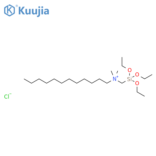 1-Dodecanaminium, N,N-dimethyl-N-[(triethoxysilyl)methyl]-, chloride structure