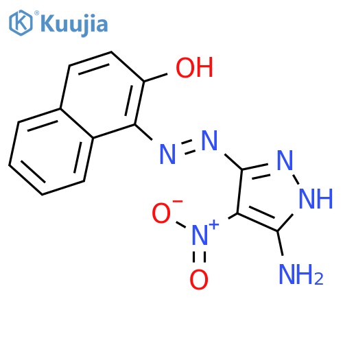 2-Naphthalenol, 1-[(5-amino-4-nitro-1H-pyrazol-3-yl)azo]- structure