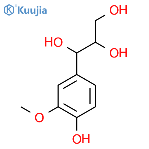 (-)-1-(4-hydroxy-3-methoxy-phenyl)-1,2,3-propanetriol structure