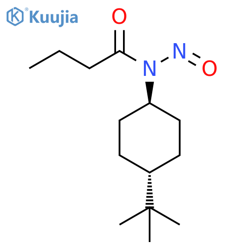 Butanamide, N-[4-(1,1-dimethylethyl)cyclohexyl]-N-nitroso-, trans- structure