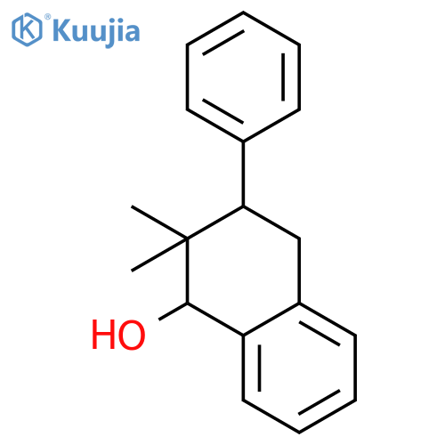 1-Naphthalenol, 1,2,3,4-tetrahydro-2,2-dimethyl-3-phenyl-, trans- structure