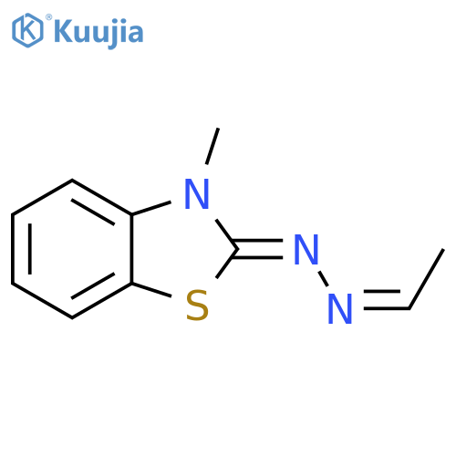 Acetaldehyde, (3-methyl-2(3H)-benzothiazolylidene)hydrazone, (Z,Z)- structure