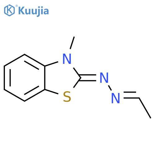 Acetaldehyde, (3-methyl-2(3H)-benzothiazolylidene)hydrazone, (Z,E)- (9CI) structure