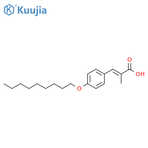2-Propenoic acid, 2-methyl-3-[4-(nonyloxy)phenyl]-, (E)- structure