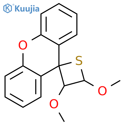 Spiro[thietane-2,9'-[9H]xanthene], 3,4-dimethoxy-, cis- structure