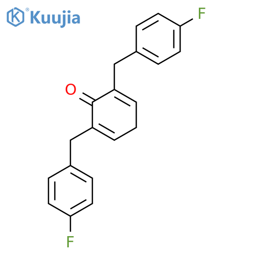 2,5-CYCLOHEXADIEN-1-ONE, 2,6-BIS[(4-FLUOROPHENYL)METHYL]- structure