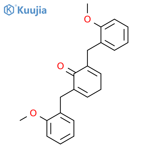 2,5-CYCLOHEXADIEN-1-ONE, 2,6-BIS[(2-METHOXYPHENYL)METHYL]- structure