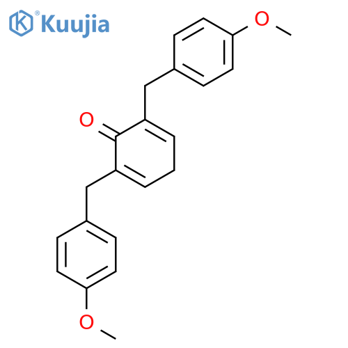 2,5-Cyclohexadien-1-one, 2,6-bis[(4-methoxyphenyl)methyl]- structure