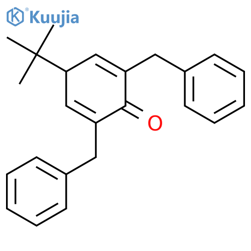 2,5-CYCLOHEXADIEN-1-ONE, 4-(1,1-DIMETHYLETHYL)-2,6-BIS(PHENYLMETHYL)- structure