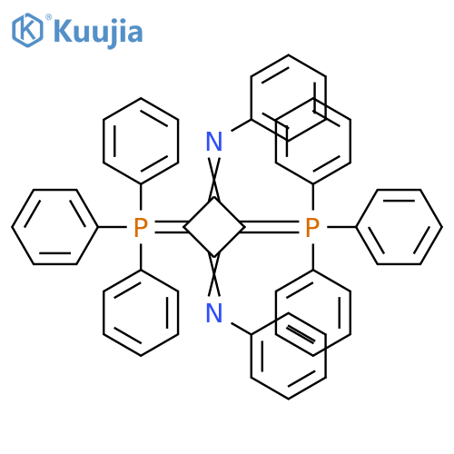 Benzenamine,N,N'-[2,4-bis(triphenylphosphoranylidene)-1,3-cyclobutanediylidene]bis- structure
