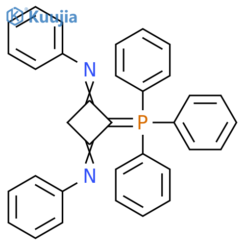 Benzenamine,N,N'-[2-(triphenylphosphoranylidene)-1,3-cyclobutanediylidene]bis- structure