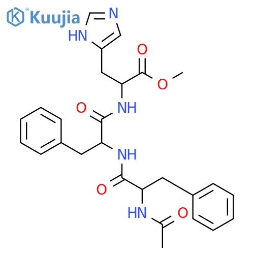 L-Histidine,N-acetyl-L-phenylalanyl-L-phenylalanyl-, methyl ester (9CI) structure