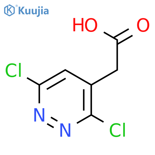 2-(3,6-dichloropyridazin-4-yl)acetic acid structure