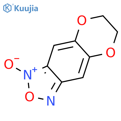 [1,4]Dioxino[2,3-f]-2,1,3-benzoxadiazole, 6,7-dihydro-, 1-oxide structure
