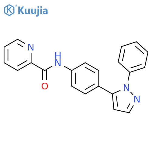 2-Pyridinecarboxamide, N-[4-(1-phenyl-1H-pyrazol-5-yl)phenyl]- structure