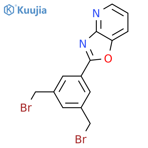 Oxazolo[4,5-b]pyridine, 2-[3,5-bis(bromomethyl)phenyl]- structure