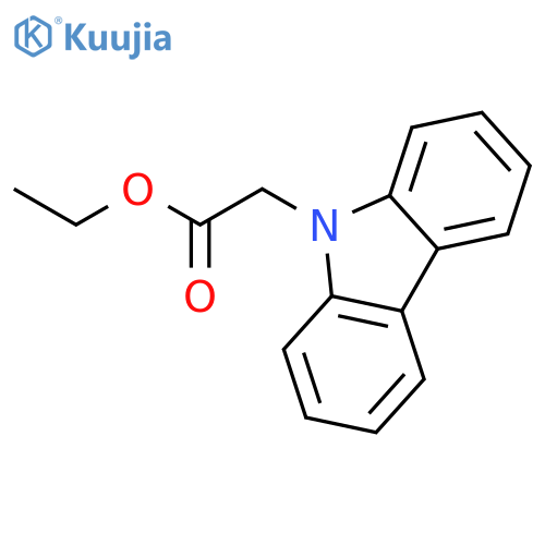 Ethyl 2-(9H-carbazol-9-yl)acetate structure
